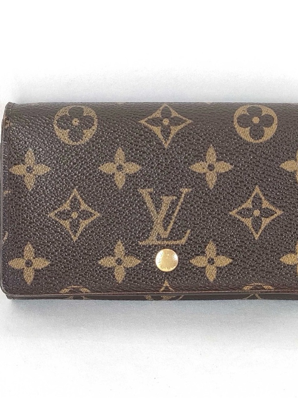 Louis Vuitton Monogram Canvas Tressor Wallet in Brown and Gold